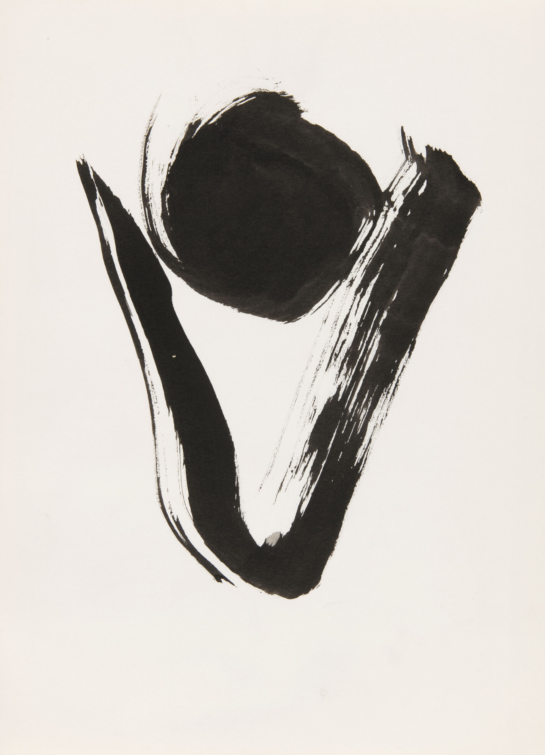 abstract drawing, black ink on paper